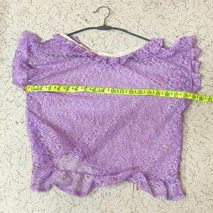 Purple Net Top