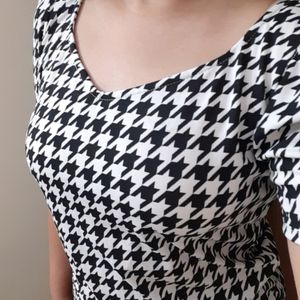 Black And White Patterned Top