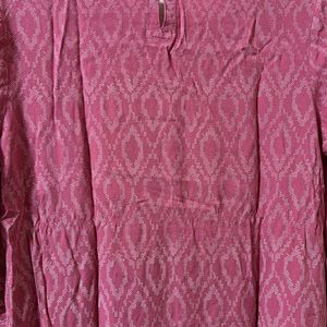 Max Pink Straight Kurthi