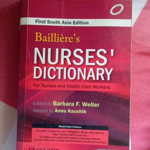 Nurses Dictionary First South Asia Edition