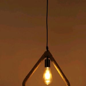 Metal Jute Hanging Lamp