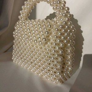 PEARL BEADED BAG WITH CHAIN