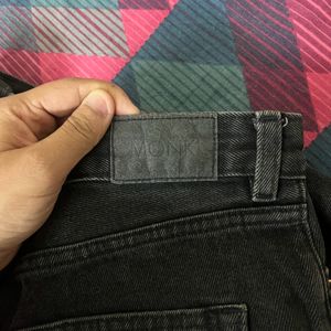 Charcoal Black Monki Mom Jean