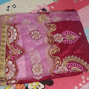 Heavy  Lehenga Saree Net+Velvet