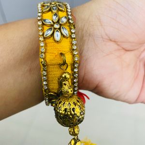 Red And Yellow Traditional Bangles