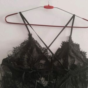 Sexy Black Free Size Nighty