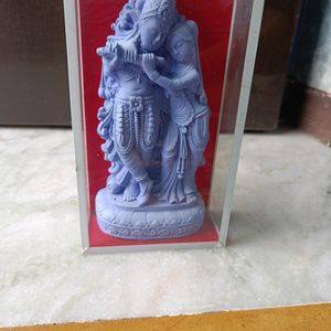 Radhakrishna Statue In Glass.