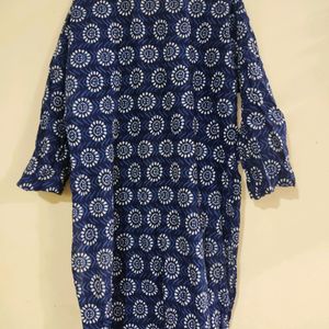 Blue Printed Kurti