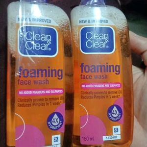 clean and clear foaming face wash 150 my combo