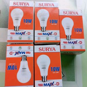 Pack Of 5 Surya Led 10 Watt