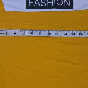 Yellow Colour Full Sleeves T-Shirt For Men