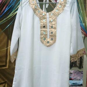 NEW Fancy Kurti With Lace Finish*