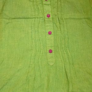 Women's Light Green Kurti