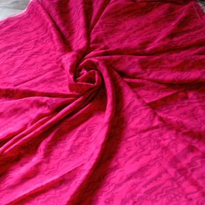 Magenta Rose Pink Dress Material With Dupatta