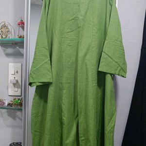 Princess Anarkali Green Kurti