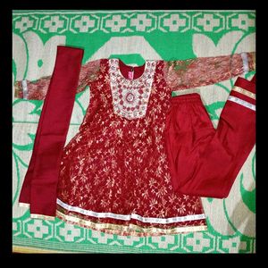 Netted Churidar For Girls