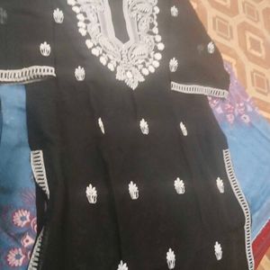 Kurti With Embroidery Work