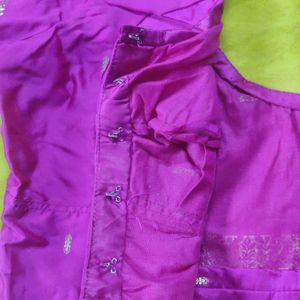 New Festive Purple Readymade Blouse