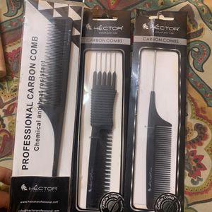 Hector Professional Carbon Combs Set Of 3