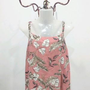 Leafy Printed Sleeveless