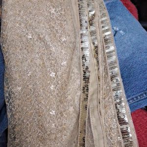 Beautiful Golden Dupatta Lightweight