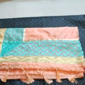 Silk Cotton Saree With Blouse