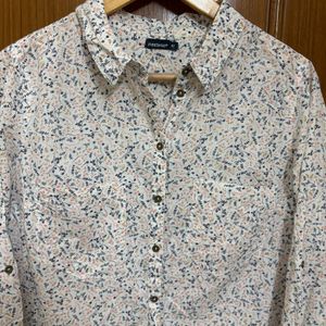 Inextenso Floral White Shirt