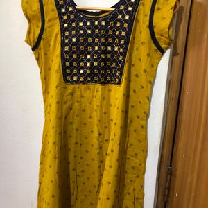 Mustard Colour Festive Top