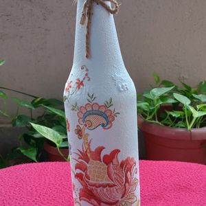 Decoupage Art Bottle