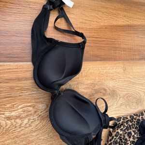 Black Padded Bra