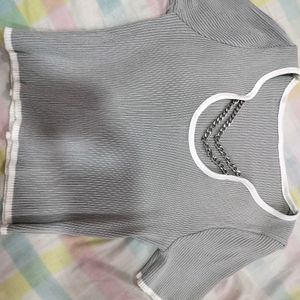 Beautiful Neck Korean Top