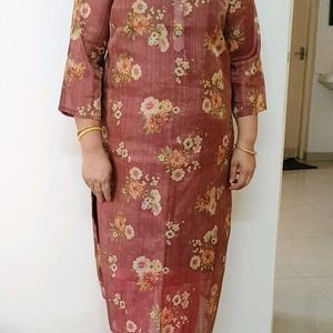 Floral Brown Kurti