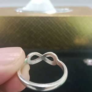 Pure 92.5 Silver Infinity Ring.