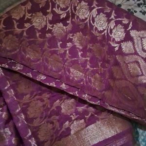 Pink Color Full Zari Saree