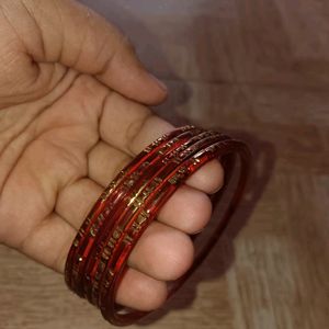 Maroon Bangle  5 Pieces