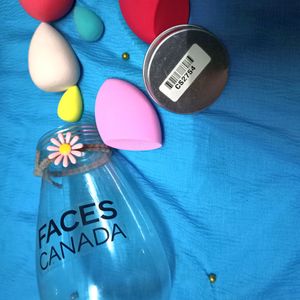 Faces Canada 6 Makeup Blenders With Jar