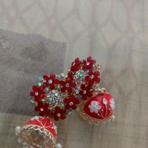 New Earings Red Colour