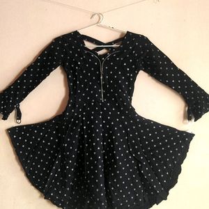 Black Heart Dress With A Zip Detailing