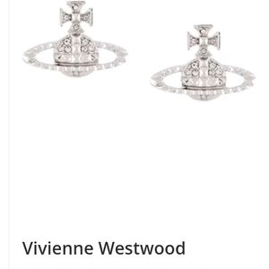 Vivienne Westwood Silver Rhinestone Earrings