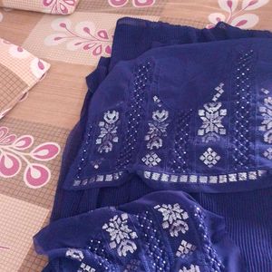 New Georgette Saree With Fancy Blause