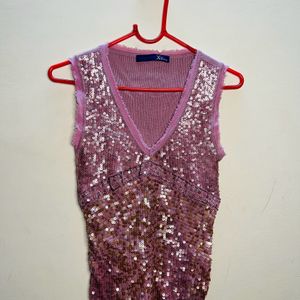 Women Sequin Sleeveless Top