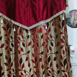 11 Beautiful Maroon Petalled Curtains