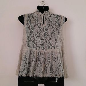 Grey Casual Top (Women's)