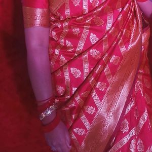 Red Banarsi Saree