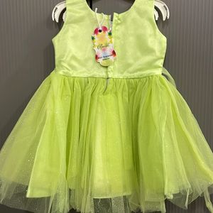 Green Coloured Baby Frock