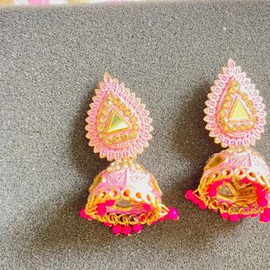 Pink Jhumka