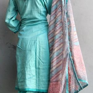 Pure Cotton Suit With" Sitara "Work