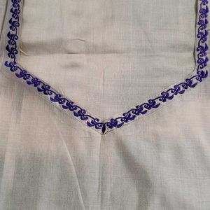 Embroidered Kurta In Silk