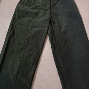 Dark Olive Velvet Pants