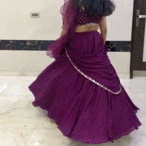 Heavy Flare Lehenga Choli With Attatched Cancan